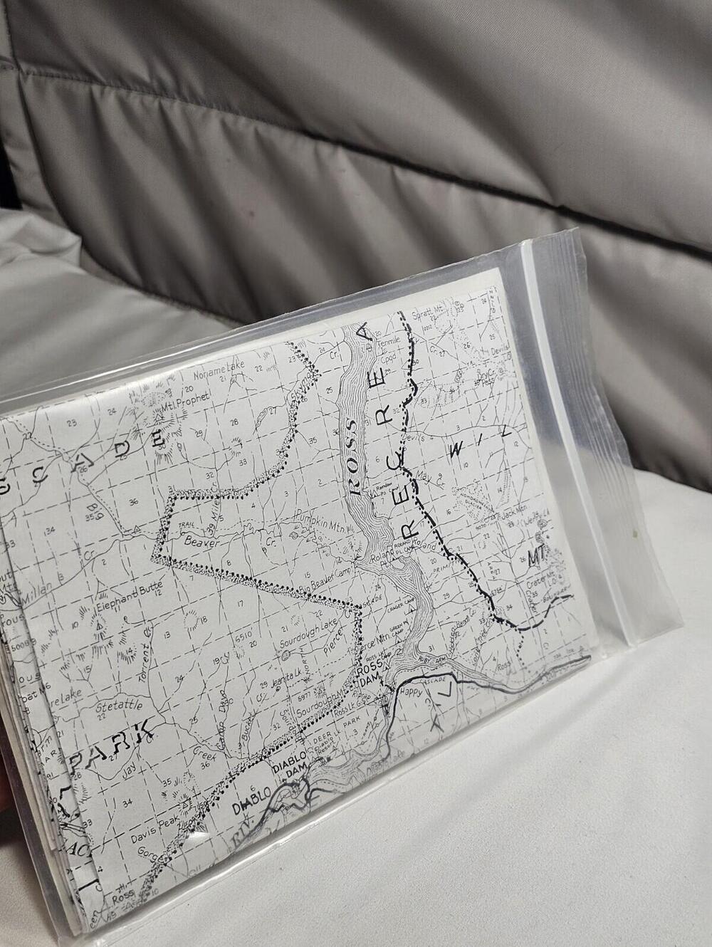 Vintage 1994 Metsker Maps Recreational Map of Whatcom County, Washington B&W - Picture 6 of 6